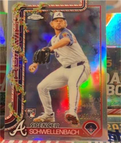 2025 Topps Holiday #H199 Spencer Schwellenbach — front