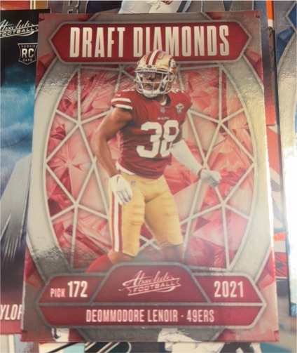 2025 Panini Absolute Football Draft Diamonds #172 Deommodore Lenoir — front