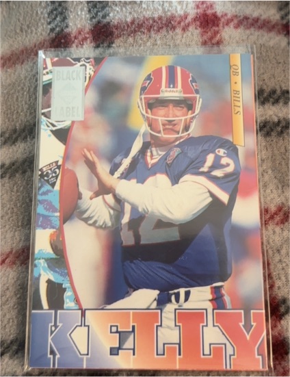 1995 Collector's Edge Black Label #19 Jim Kelly — front