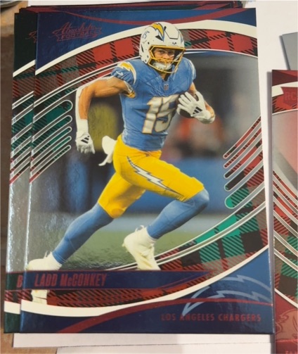 2025 Panini Absolute B Ladd McConkey Los Angeles Chargers — front