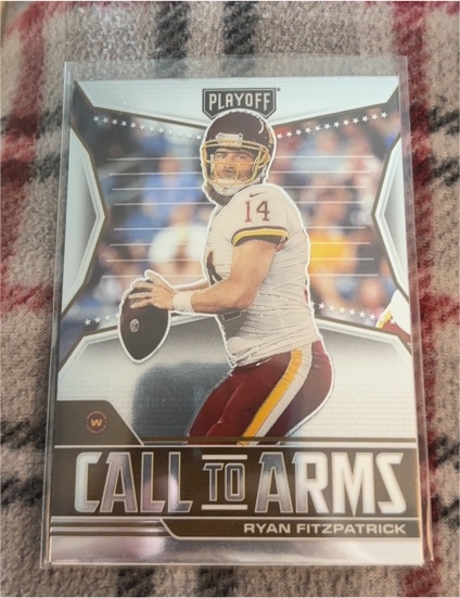 2021 Panini Playoff Call to Arms #CA-RFI Ryan Fitzpatrick — front