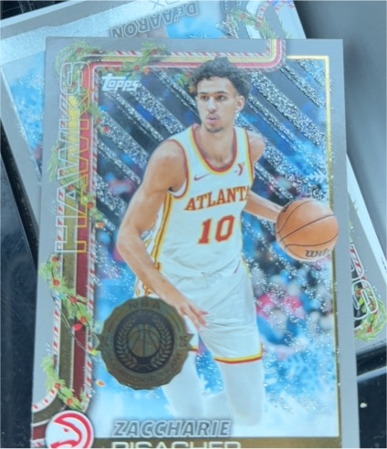 2025-26 Topps Holiday #H49 Zaccharie Risacher — front