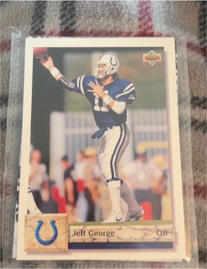 1992 Upper Deck #590 Jeff George — front