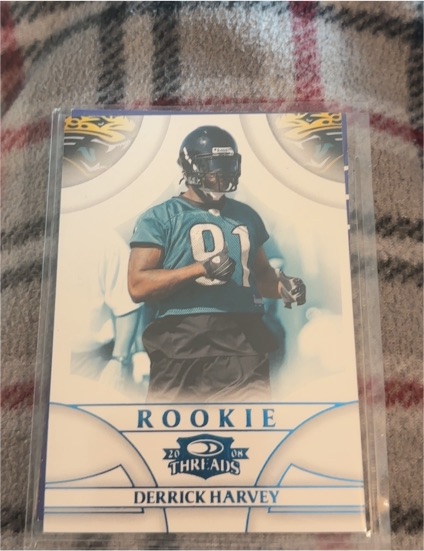 2008 Donruss Threads #177 Derrick Harvey Rookie — front