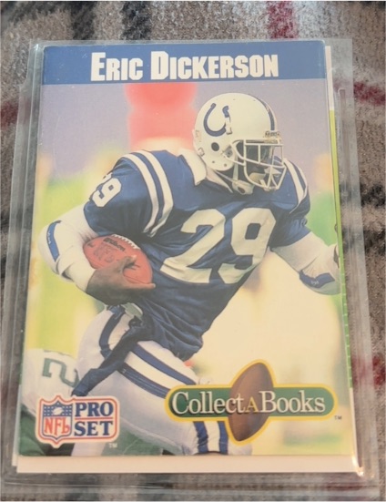 1990 Pro Set Collect-A-Books #ERDI Eric Dickerson — front
