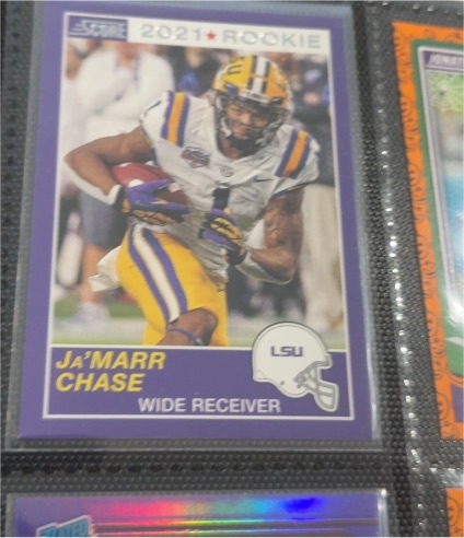2021 Panini Chronicles Draft Picks Score #62 Ja'Marr Chase — front