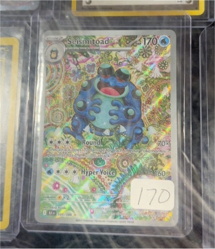 2025 Pokémon TCG Black Bolt #105 Seismitoad Illustration Rare — front