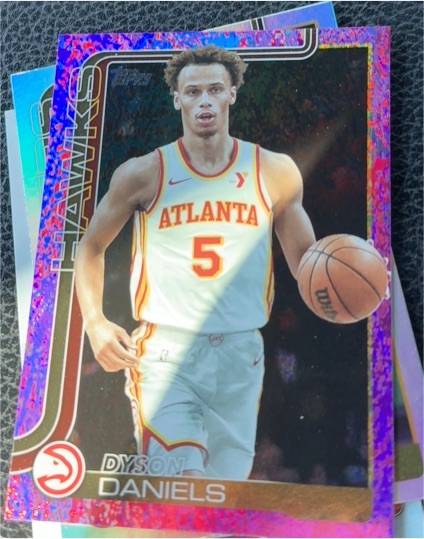 2025-26 Topps #64 Dyson Daniels Atlanta Hawks — front