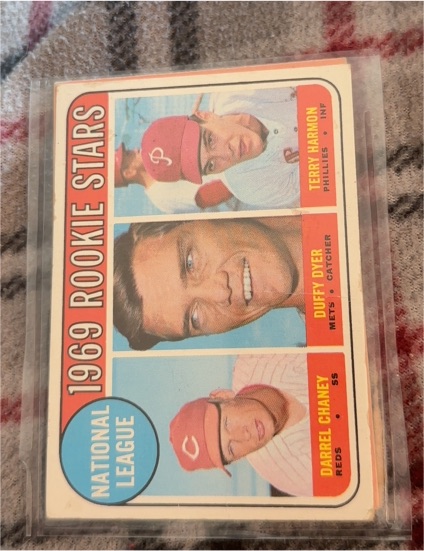 1969 Topps #624 National League 1969 Rookie Stars Darrel Chaney/Duffy Dyer/Terry Harmon — front