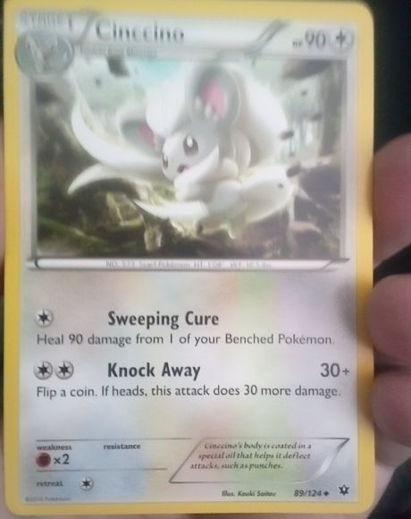 2016 Pokémon XY Fates Collide #89 Cinccino — front