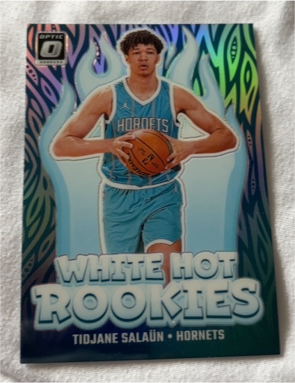 2024-25 Donruss Optic #3 Tidjane Salaun White Hot Rookies — front