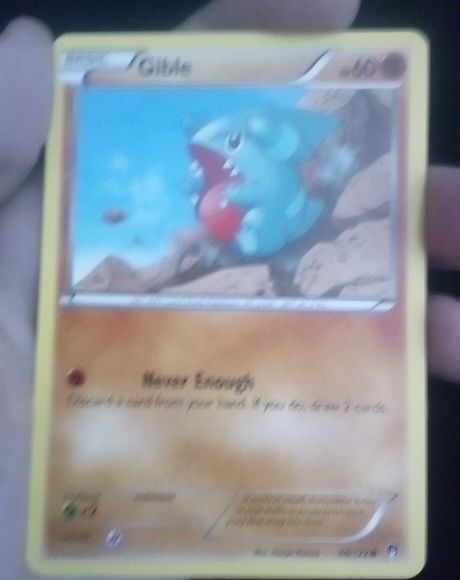 2016 Pokémon XY BREAKpoint #68 Gible — front