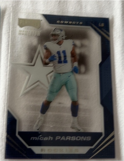 2021 Panini Chronicles Playoff Momentum Rookies #PMR-35 Micah Parsons — front