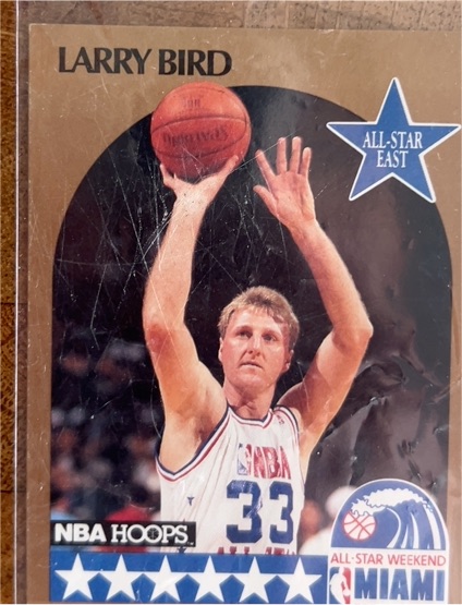 1990-91 Hoops #2 Larry Bird — front