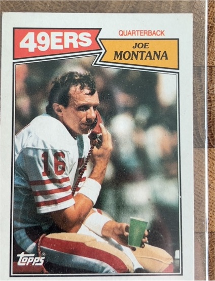 1987 Topps #112 Joe Montana — front