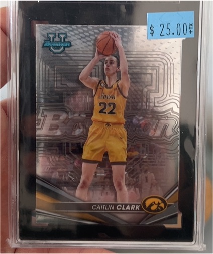 2022-23 Bowman University Best #50 Caitlin Clark — front