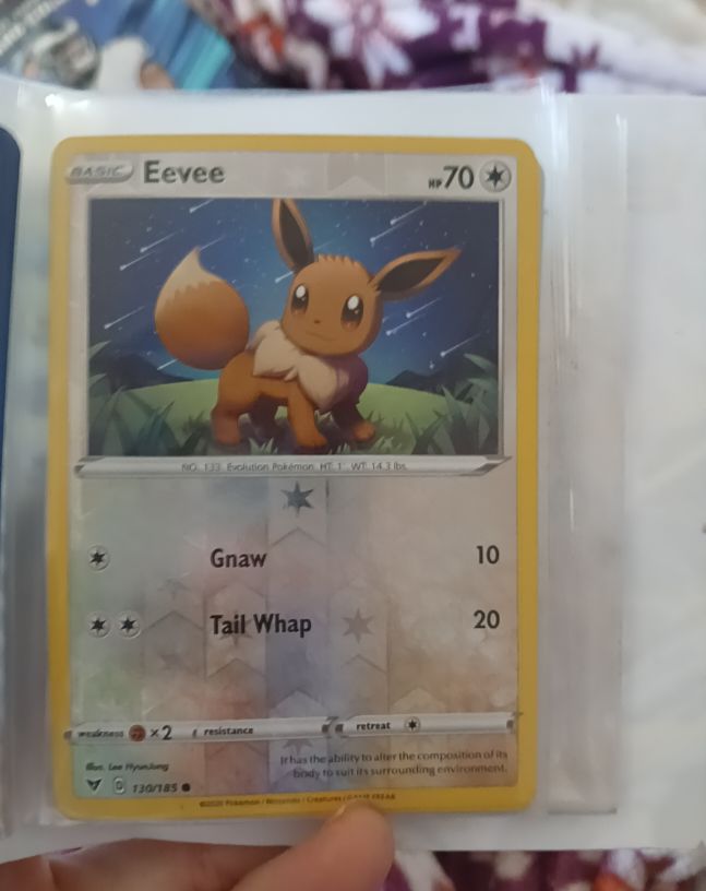 2020 Pokemon Sword & Shield Vivid Voltage #130 Eevee — front