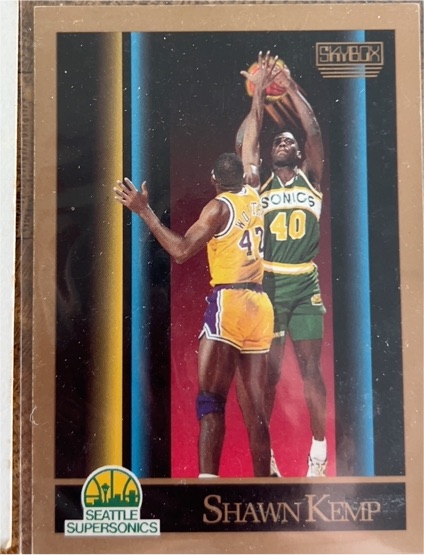 1990-91 SkyBox #268 Shawn Kemp — front
