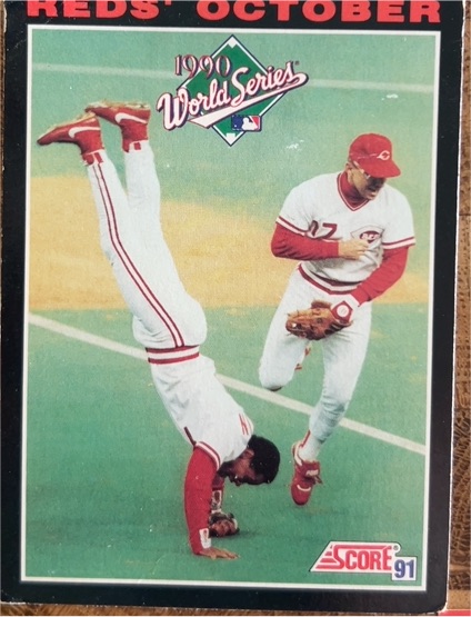 1991 Score #795 Barry Larkin / Chris Sabo Cincinnati Reds — front