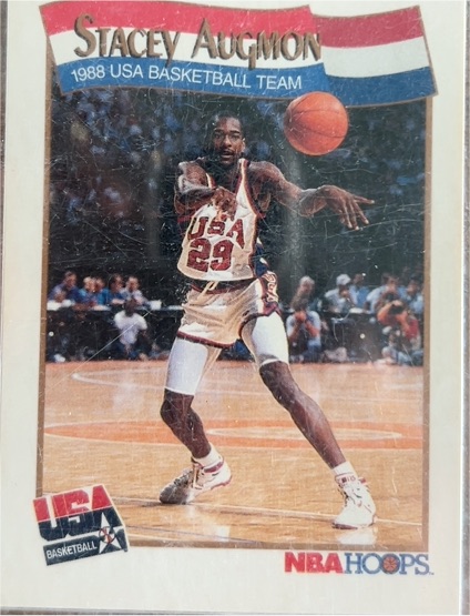 1991-92 Hoops #566 Stacey Augmon USA Basketball Team — front
