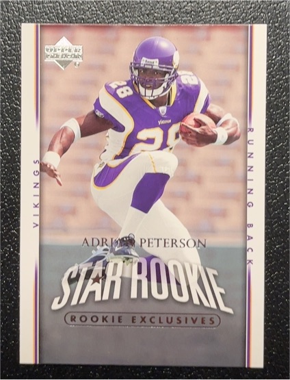 2007 Upper Deck #279 Adrian Peterson Star Rookie Exclusives — front