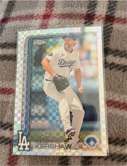 2025 Topps Chrome #88 Clayton Kershaw — front