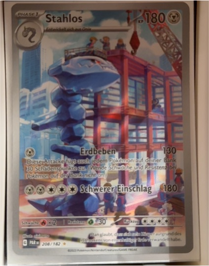 2023 Pokémon SV04: Paradox Rift #208 Steelix — front