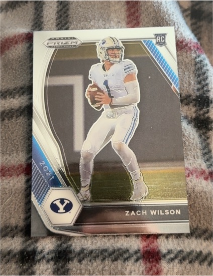 2021 Panini Prizm Draft Picks #105 Zach Wilson — front