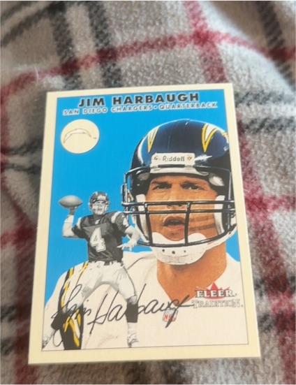 2000 Fleer Tradition #54 Jim Harbaugh — front
