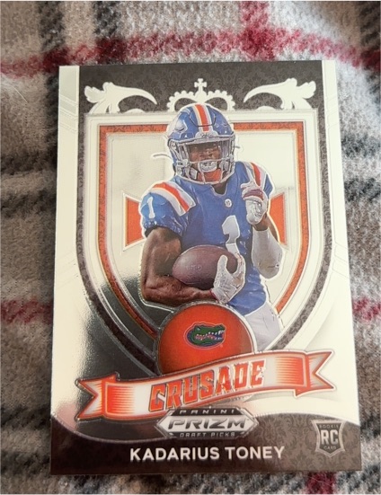 2021 Panini Prizm Draft Picks #176 Kadarius Toney RC Crusade — front