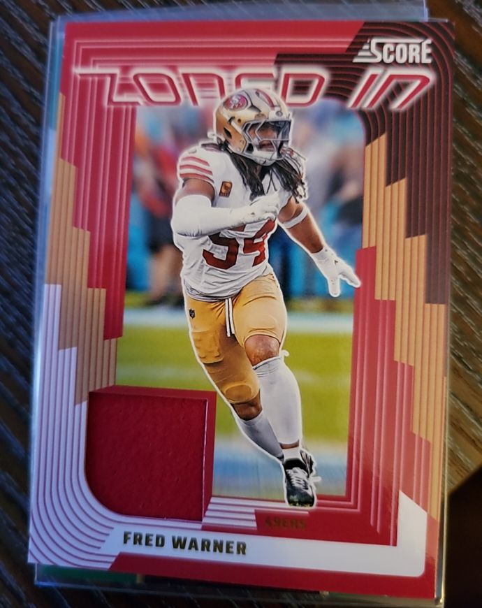 2025 Panini Score #ZON-FWR Fred Warner — front