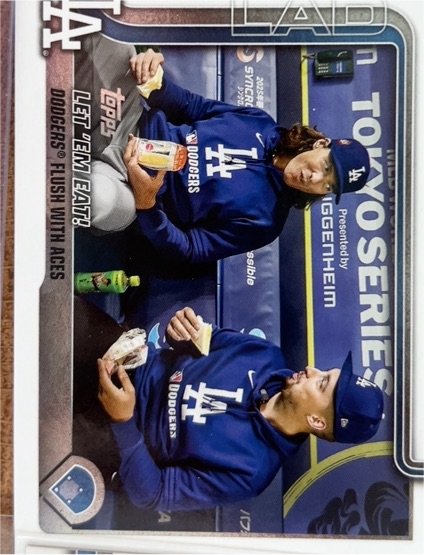 2025 Topps Update Baseball #US119 Let 'Em Eat Los Angeles Dodgers Veteran Combos — front