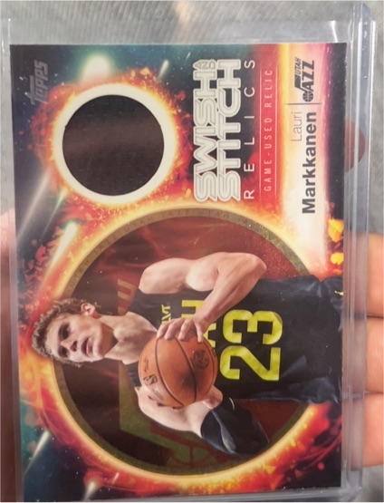 2025 Topps Swish and Stitch Relics Lauri Markkanen — front