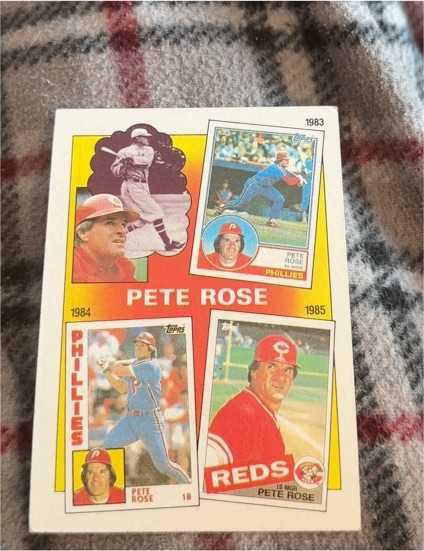 1986 Topps #7 The Pete Rose Years: 1983-1985 — front