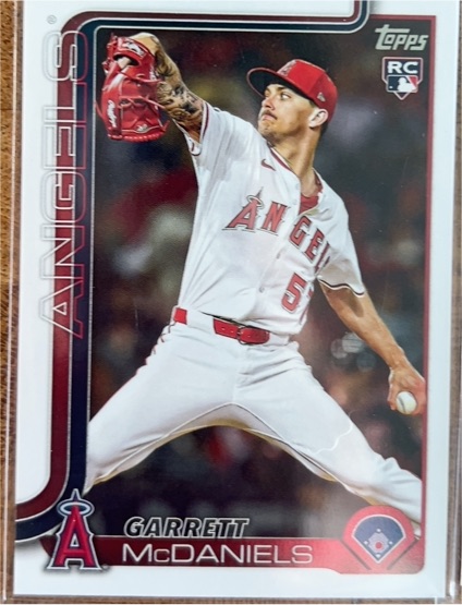 2025 Topps Update #US17 Garrett McDaniels — front