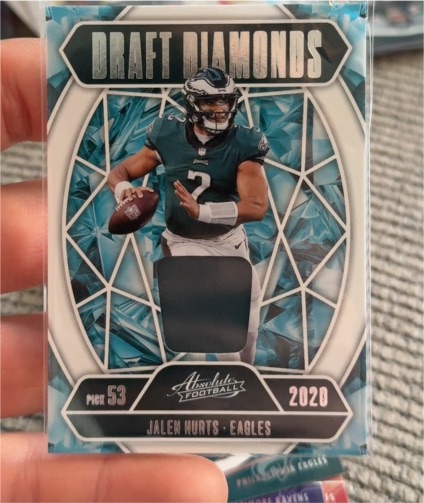 2020 Panini Absolute Draft Diamonds #53 Jalen Hurts — front