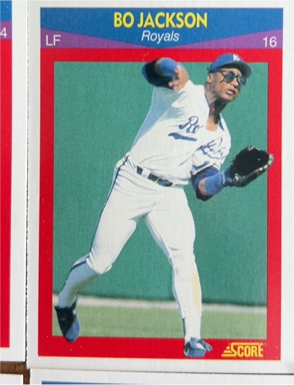 1990 Score 100 Superstars #40 Bo Jackson — front