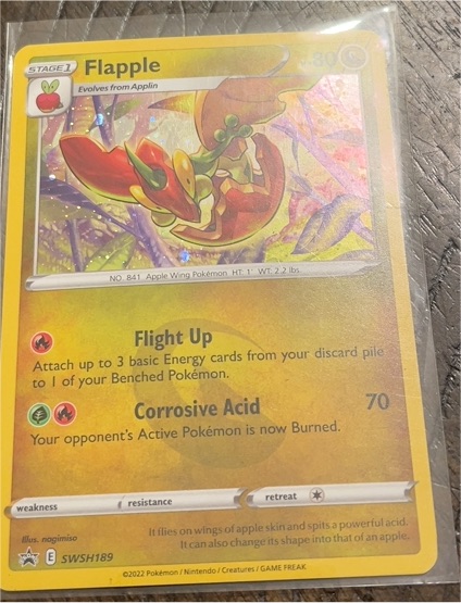 2022 Pokémon SWSH189 Flapple — front