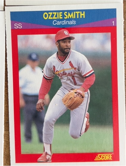 1990 Score #1 Ozzie Smith — front