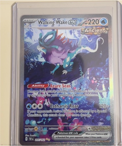 2024 Pokemon Temporal Forces #205 Walking Wake ex Special Illustration Rare — front