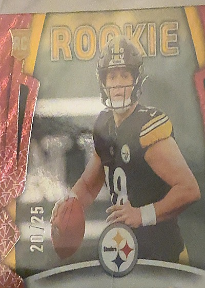 2020 Panini Mosaic Football #201/25 Mitch Trubisky Rookie — front