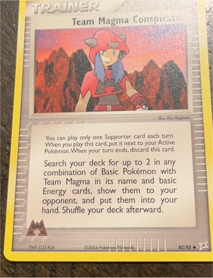 2004 Pokémon EX Team Magma vs Team Aqua #82 Team Magma Conspirator — front