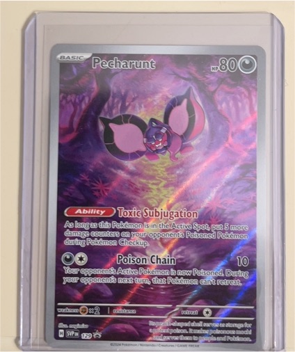2024 Pokemon Center Shrouded Fable #129 Pecharunt — front