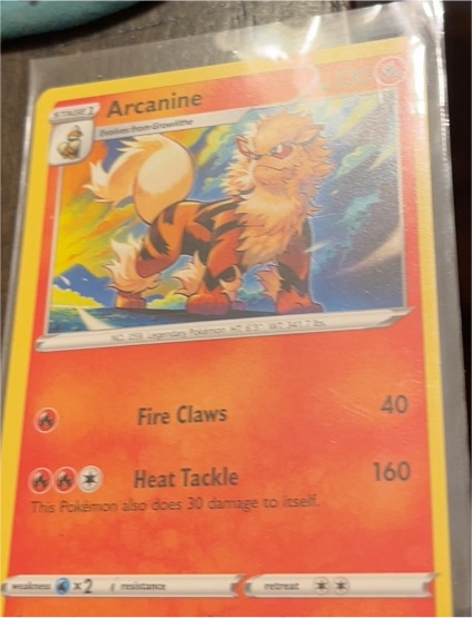 2021 Pokémon Sword & Shield Fusion Strike #033 Arcanine — front
