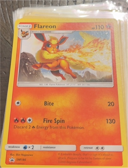 Pokémon SM Promos #SM186 Flareon — front