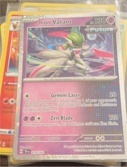2024 Pokémon TCG Scarlet & Violet Temporal Forces #079 Iron Valiant — front