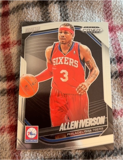 2024-25 Panini Prizm Black #262 Allen Iverson — front