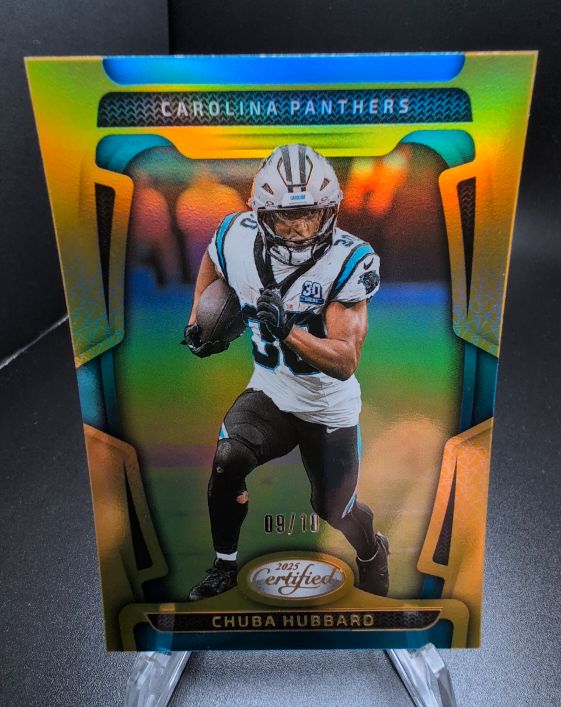 2025 Panini Certified #16 Chuba Hubbard — front