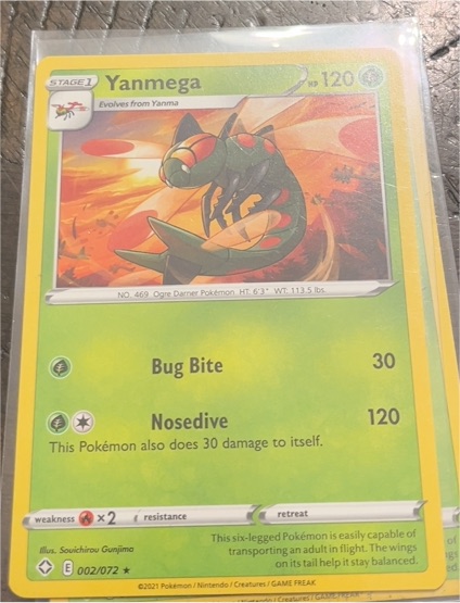 2021 Pokémon Shining Fates #002 Yanmega — front