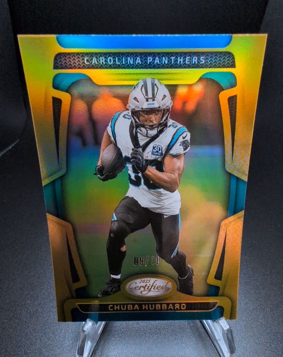 2025 Panini Certified #16 Chuba Hubbard — front